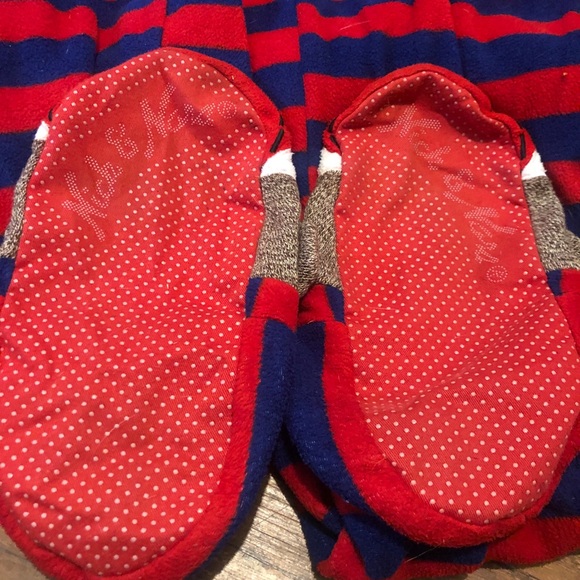 Nick & Nora sock monkey onesie pajama - Picture 3 of 6